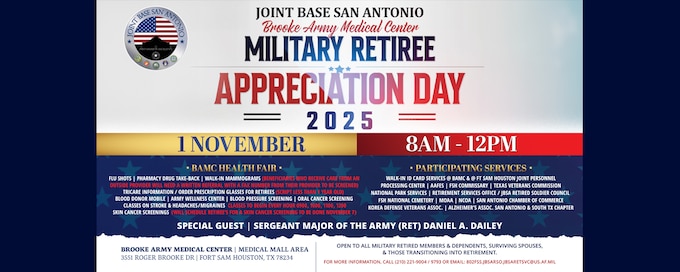 Brooke Army Medical Center Military Retiree Appreciation Day