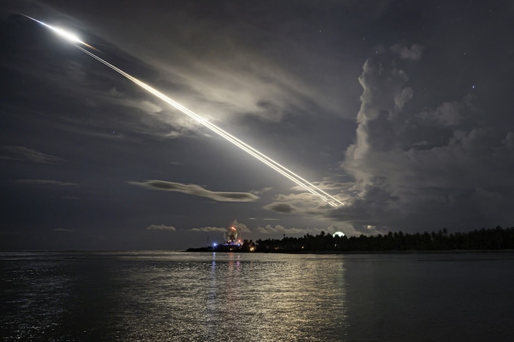 Reentry of unarmed Minuteman III ICBMs