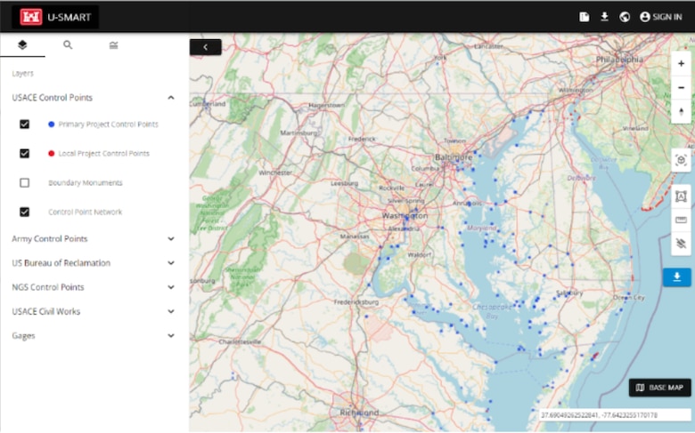 U-SMART – (USACE SURVEY MONUMENT       ARCHIVAL AND RETREVAL TOOL)