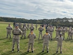 Commonwealth ChalleNGe Youth Academy cadets complete drill and ceremony demonstration for family, friends and Virginia National Guard leadership during Class 63’s Family Day Oct. 18, 2025, at the State Military Reservation in Virginia Beach, Virginia. Commonwealth ChalleNGe is the Virginia component of the National Guard Youth ChalleNGe Program. ChalleNGe is a 29-and-a-half-month program which includes a five-and-a-half-month residential phase, followed by a 24-month post-residential phase. It is free to Virginia teens aged 15 1/2 - 18. (Courtesy photo)