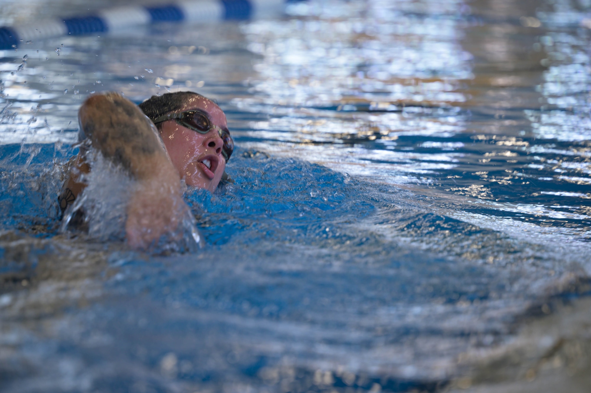 U.S. Air Force Tech. Sgt. Rebekah Overbides, 374th Operational Medical Readiness Squadron, NCOIC of the mental health department, participates in the Fuji Samurai Challenge.