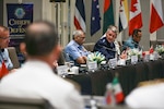 Air Force Gen. Steve Nordhaus, chief, National Guard Bureau, joins Chairman of the Joint Chiefs of Staff Gen. Dan Caine and Navy Adm. Samuel Paparo, commander, U.S. Indo-Pacific Command, at the 27th Indo-Pacific Chiefs of Defense Conference, Hua Hin, Thailand, Aug. 27-28, 2025.