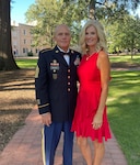 U.S. Army Sgt. Maj. Michael Binninger, operations Sgt. Maj., 117th Engineer Brigade, South Carolina Army National Guard, and wife, Susan Binninger, pose for a picture, Columbia, South Carolina, 2022.