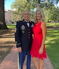 U.S. Army Sgt. Maj. Michael Binninger, operations Sgt. Maj., 117th Engineer Brigade, South Carolina Army National Guard, and wife, Susan Binninger, pose for a picture, Columbia, South Carolina, 2022.