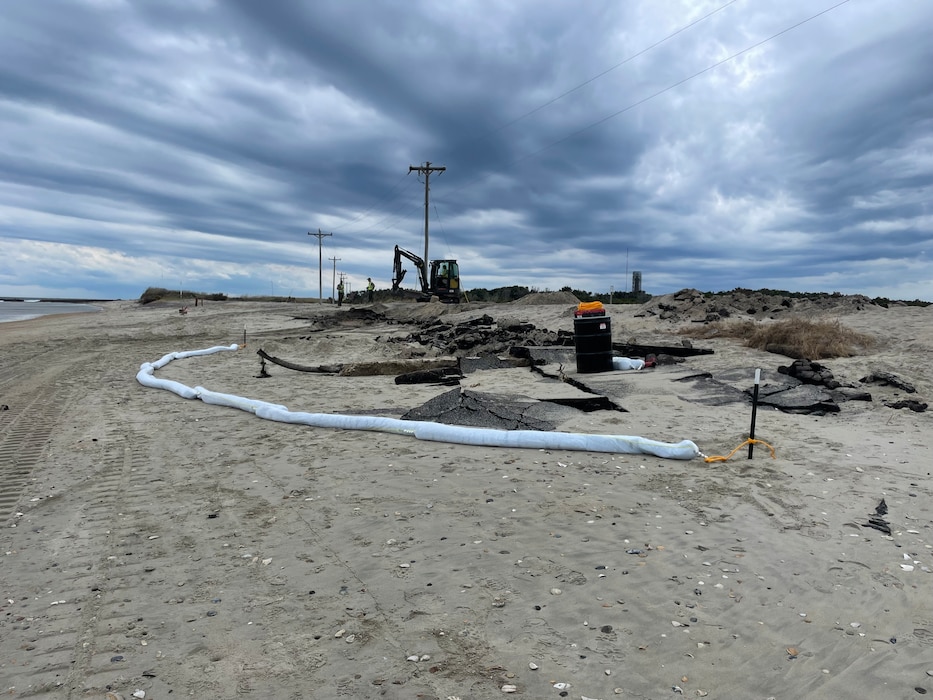 Beach Construction site