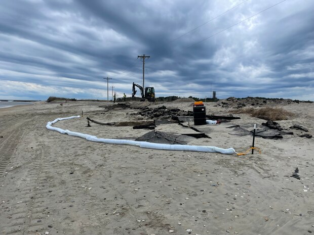 Beach Construction site