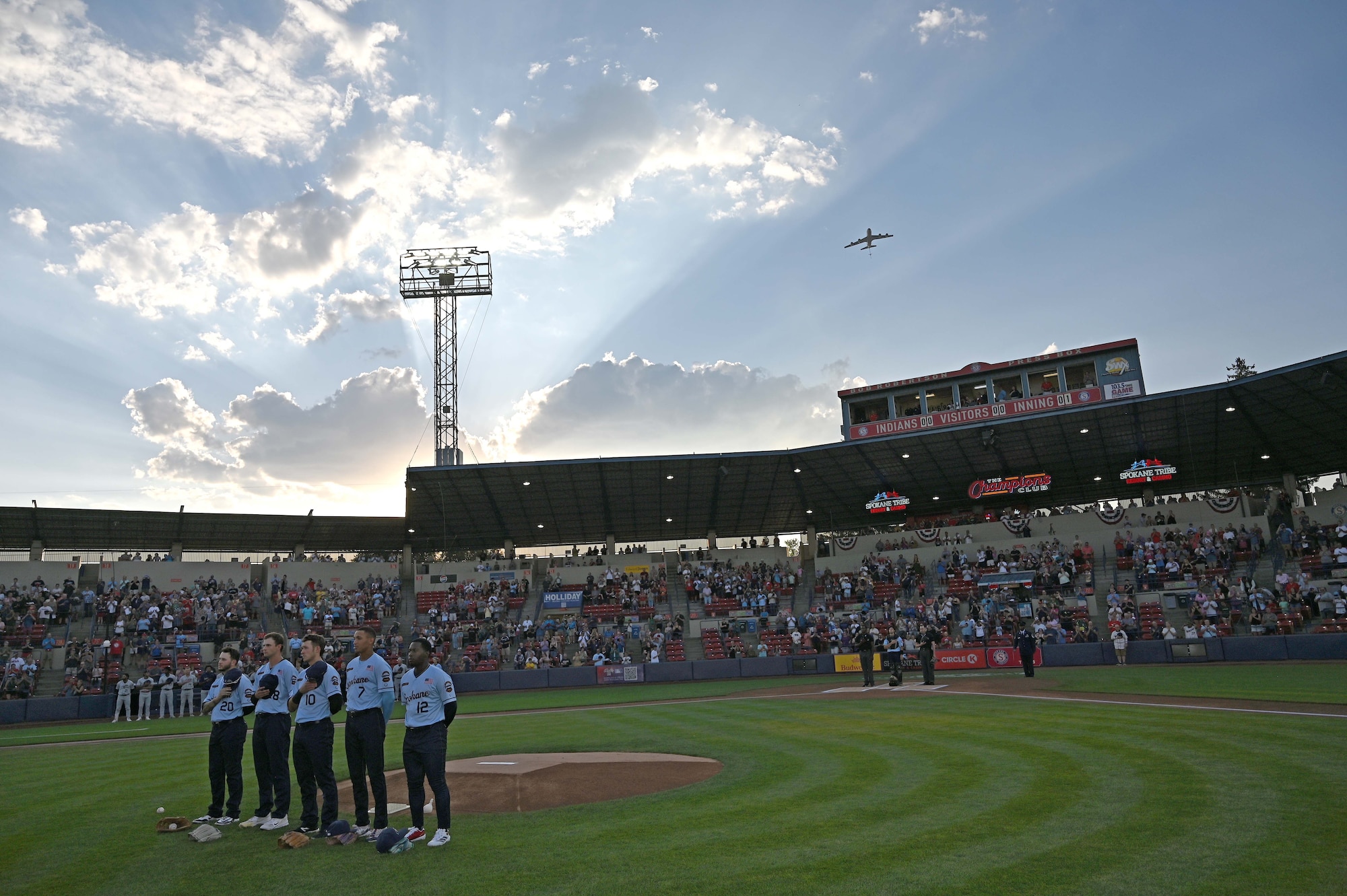 kc-135 flyover baseball field