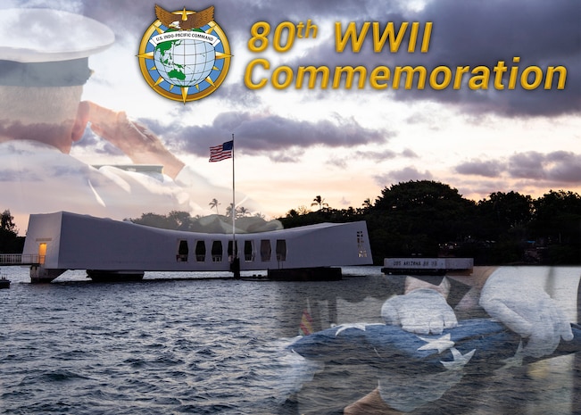 Graphic created Aug. 29, 2025 for U.S. Indo-Pacific Command's honoring of the 80th commemoration of World War II.