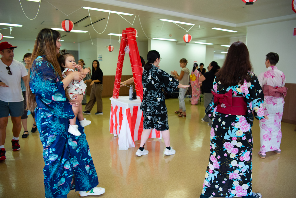 Commander, Fleet Activities Yokosuka Fleet & Family Support Center's (CFAY FFSC) Ikego Cultural Exchange Club Hosted cultural celebration, constructing a traditional dontonburi on August 12, 2025, offering guests and families a chance to experience omatusuri style games, traditions, and dances.