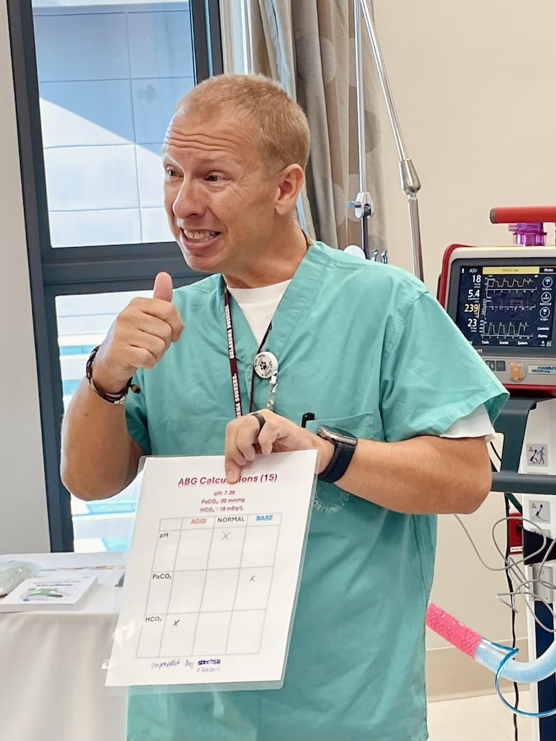 Nursing staff received instruction on Ventilator Management,