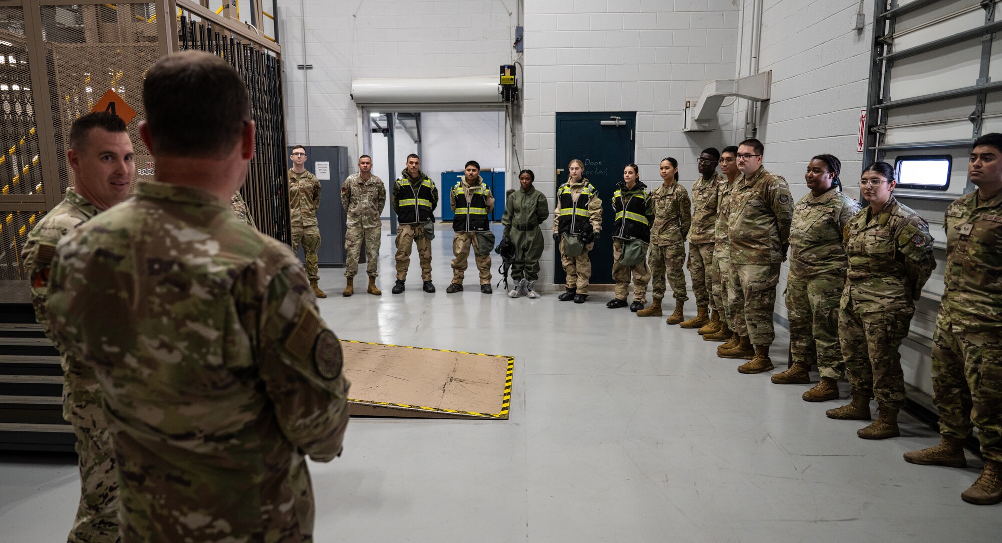 U.S. Air Force Gen. Johnny Lamontagne, Air Mobility Command commander, tours the 317th Airlift Wing combined operations building at Dyess Air Force Base, Texas, Aug. 27, 2025. During his visit, Lamontagne highlighted Dyess AFB’s strategic role and importance of mobility Airmen in executing agile, combat-credible operations. (U.S. Air Force photo by Senior Airman Jade M. Caldwell)