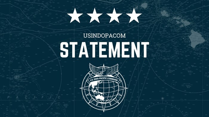 U.S. Indo-Pacific Command graphic to accompany written statements.