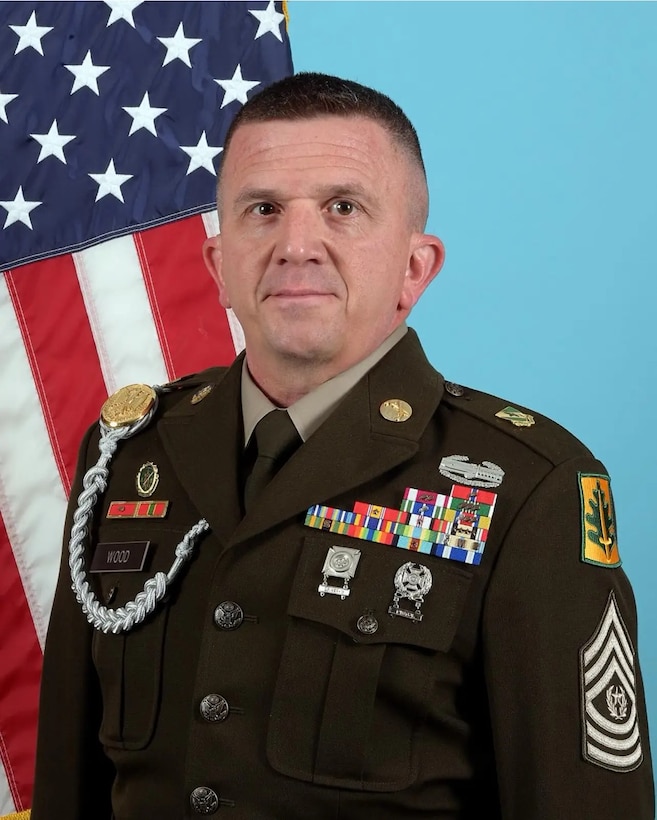Command Sgt. Maj.  Robert E. Wood