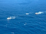 Baywatch Avalon tows disabled migrant vessel