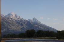 The Jackson Levees are shown, Aug. 21, 2025, just below the Teton Range where more than 10,000 residents, along with homes, businesses, emergency facilities and farmland, are protected annually due to ongoing efforts from the Walla Walla District, U.S. Army Corps of Engineers.