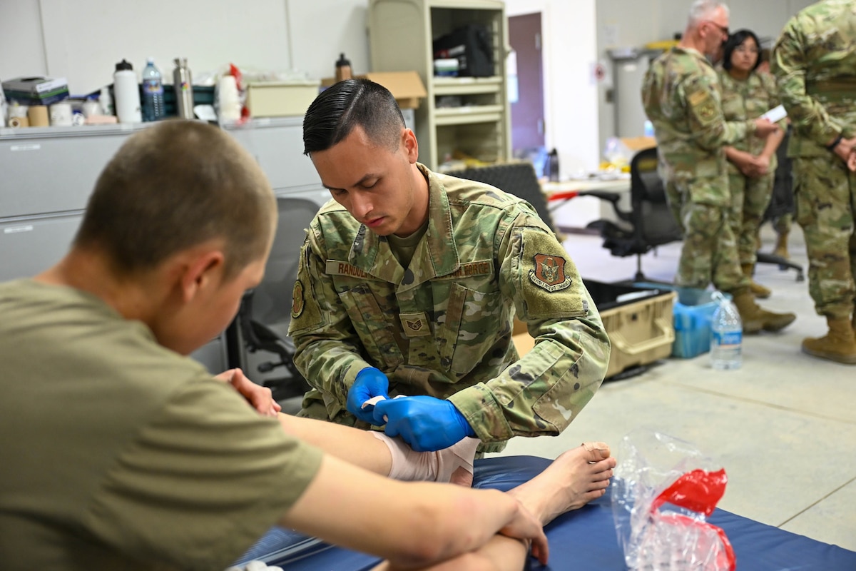 Image of an Airman training.