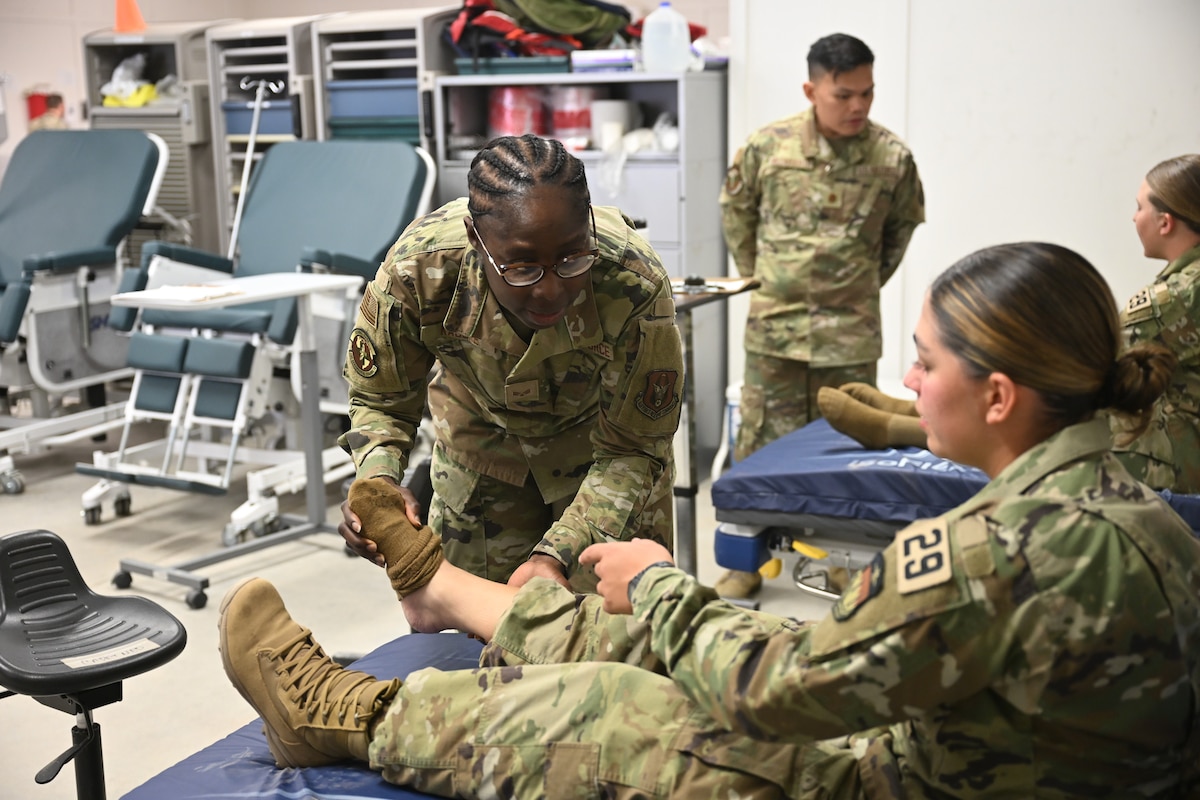 Image of an Airman training.