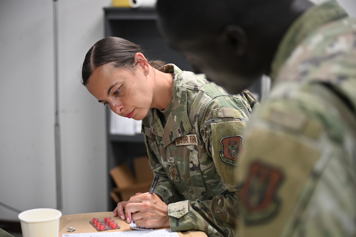 Image of an Airman training.