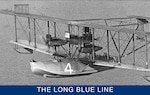 Pictured is a rare photograph of NC-4 during flight operations. NC-4 had three forward-facing tractor engines and one center-mounted pusher engine. (Naval History and Heritage Command)