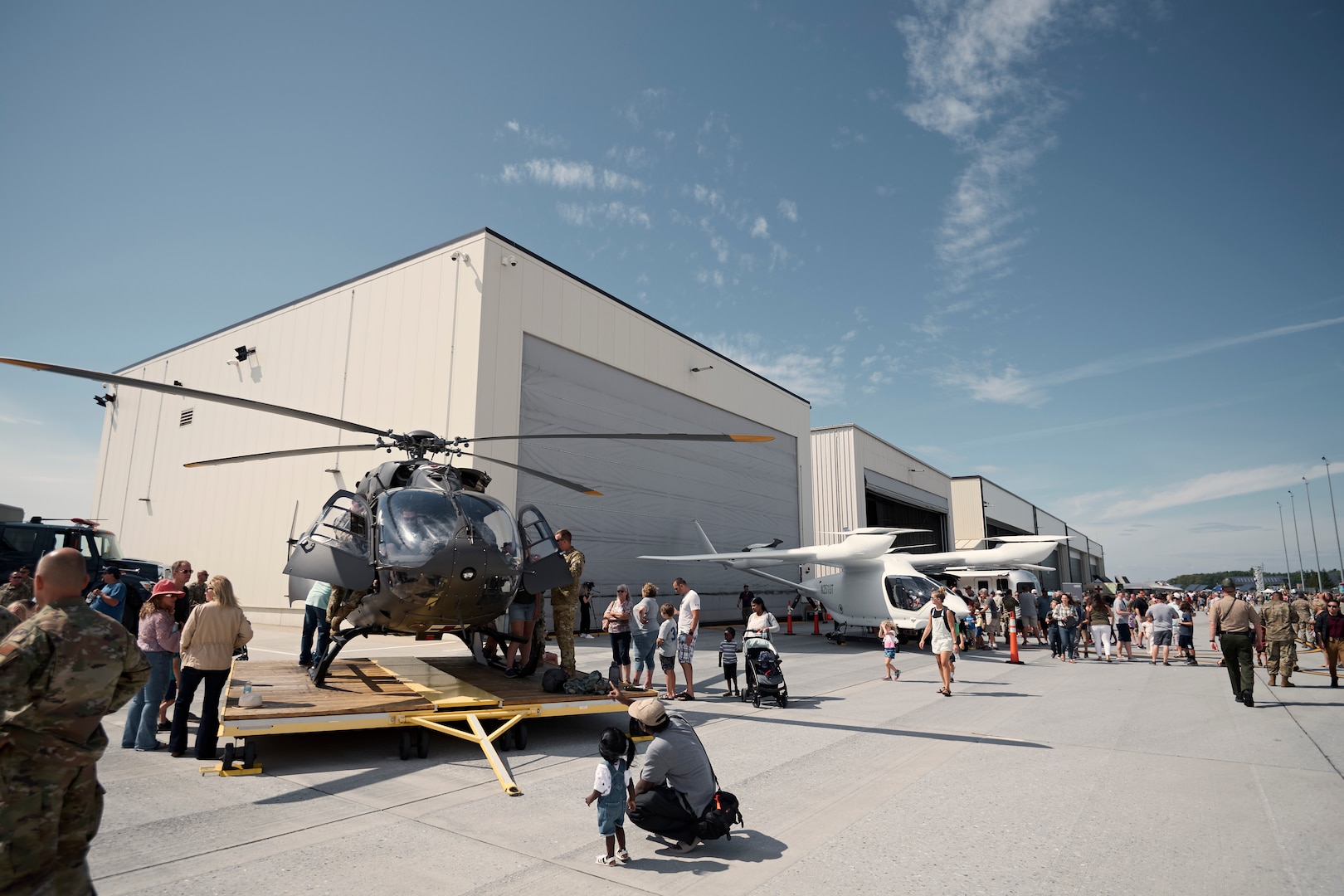 More than 6,000 visitors showed up to an open house hosted by the Vermont Air and Army National Guard, where military aviation, equipment, vehicles, munitions and flight simulators were on display, along with a career fair, musical performances and police dog demonstrations.