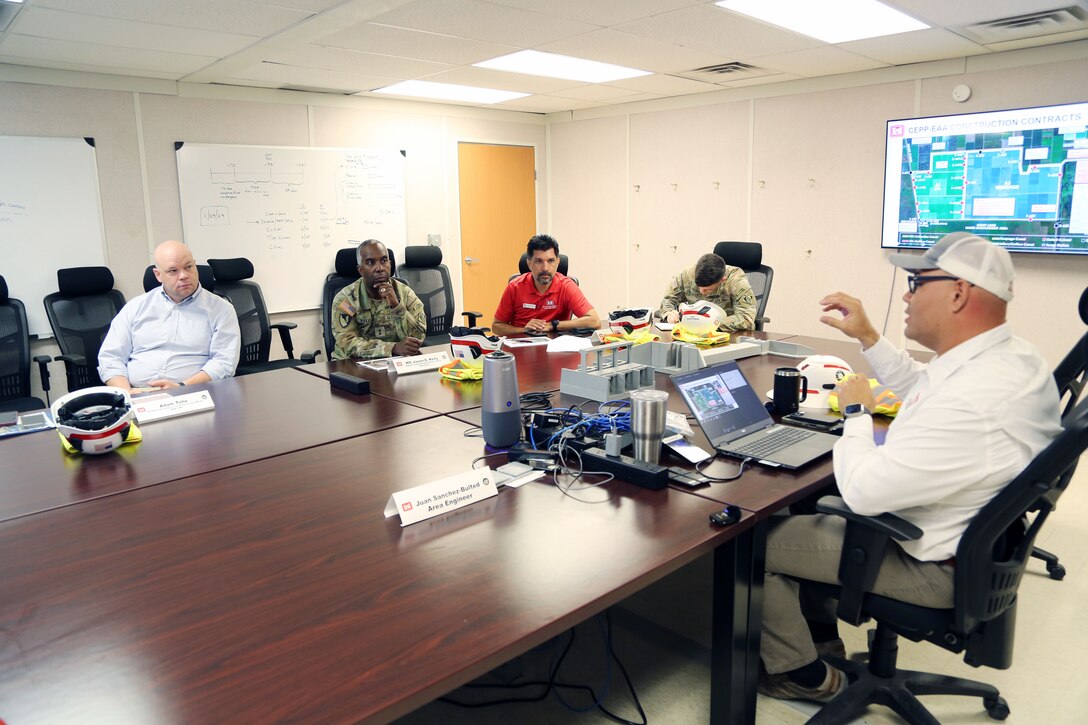 The Honorable Adam Telle, Assistant Secretary of the Army (Civil Works) and Maj. Gen. Jason Kelly, U.S. Army Corps of Engineers Deputy Commanding General for Civil and Emergency Operations, visited the U.S. Army Corps of Engineers, Jacksonville District keynote project at the Central Everglades Planning Project Everglades Agricultural Area (EAA) phase Aug. 22, 2025.