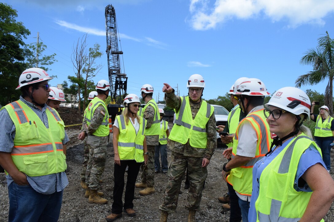 Brig. Gen. Zachary L. Miller, USACE South Atlantic Division Commanding General, joined Caribbean District leaders and staff