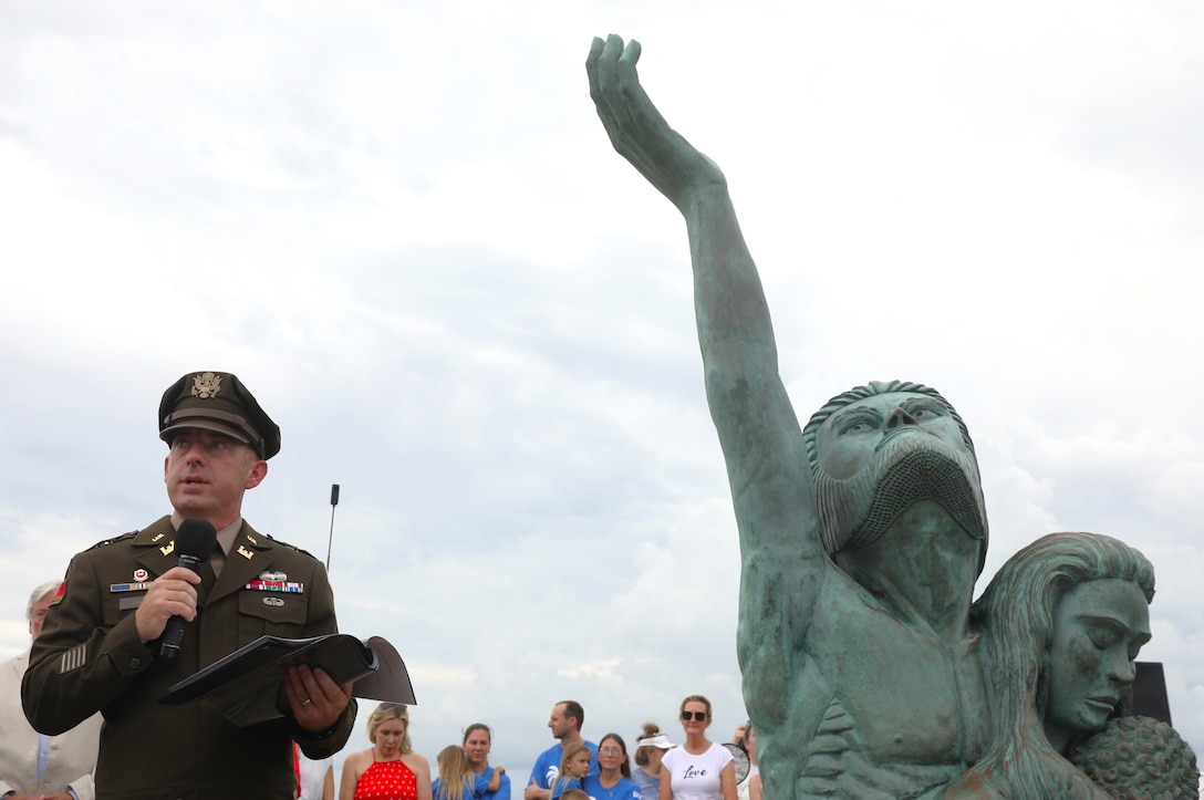 U.S. Army Corps of Engineers (USACE) Galveston District (SWG) Commander Col. David Dake speaks at ceremony commemorating the 125th anniversary of the Great Galveston Hurricane of 1900, at the Galveston Seawall, September 6, 2025.

Dake, along with Galveston Mayor Dr. Craig Brown, and other local leaders joined more than 8,000 attendants along the seawall to honor the resilience of the community who rebuilt the island after experiencing the deadliest natural disaster in the history of the United States.
