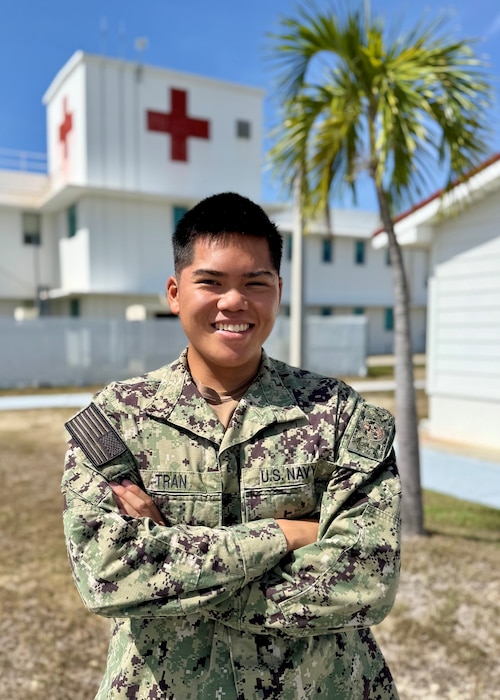 250822-N-LY941-1005
GUANTANAMO BAY, Cuba (Aug. 22, 2025) - Hospitalman Apprentice Jullian Tran recently reported aboard U.S. Navy Medicine Readiness and Training Command (USNMRTC) Guantanamo Bay at U.S. Naval Hospital Guantanamo Bay, Cuba. Tran is a native of San Diego, California.