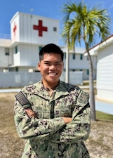 250822-N-LY941-1005
GUANTANAMO BAY, Cuba (Aug. 22, 2025) - Hospitalman Apprentice Jullian Tran recently reported aboard U.S. Navy Medicine Readiness and Training Command (USNMRTC) Guantanamo Bay at U.S. Naval Hospital Guantanamo Bay, Cuba. Tran is a native of San Diego, California.