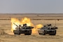 U.S. Army soldiers assigned to 3-278 Armored Cavalry Regiment, Task Force Reaper, fire the 120mm cannon on an M1A2 SEPv3 Abrams tank during live fire training for exercise BRIGHT STAR 25 at Mohamed Naguib Military Base (MNMB), Egypt, Sep. 2, 2025. BRIGHT STAR 25 showcases our unified resolve and ability to respond to evolving challenges together. Strong defense partnerships like BRIGHT STAR build lasting capacity, improve interoperability, and send a clear message of deterrence to those who threaten (our partners) and regional peace and stability. (U.S. Army Photo by Joseph Kumzak)