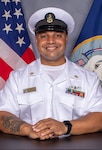 Studio Photo of Chief Gas Turbine System Technician (Mechanical) Ollie Dunlap, a native of Waianae, Hawaii, assigned to Mid-Atlantic Regional Maintenance Center (MARMC),