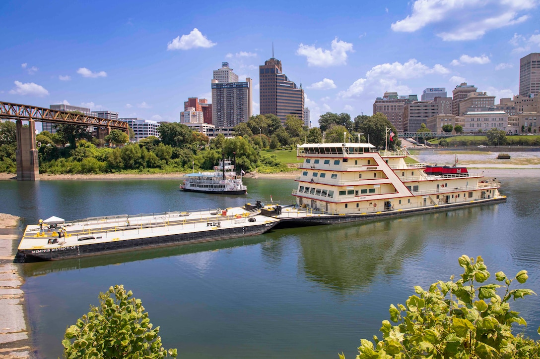 This presidentially appointed Mississippi River Commission (MRC) holds a low-water and a high-water inspection trip along the Mississippi River each year aboard the Motor Vessel Mississippi. 

The new Memphis District Commander, Col. John L. Morrow, delivered remarks to the MRC and attendees regarding district programs and projects for the first time, Aug. 18. Remarks covered district projects and programs specific to the Memphis District. He will also provide remarks at the Aug. 19 and 20 hearings later in the week. 

MRC trips serve several key purposes, one being to provide a forum for commission members to engage with the public, partners, and other key stakeholders on river- and navigation-related issues, challenges, and opportunities. 

The trips are crucial for ensuring the public's voice is heard by USACE leadership as it is later used to shape decisions affecting the Mississippi River and surrounding areas. The information and perspectives shared during the public hearings are invaluable to the MRC and the Corps for making informed decisions regarding the nation's water resources.