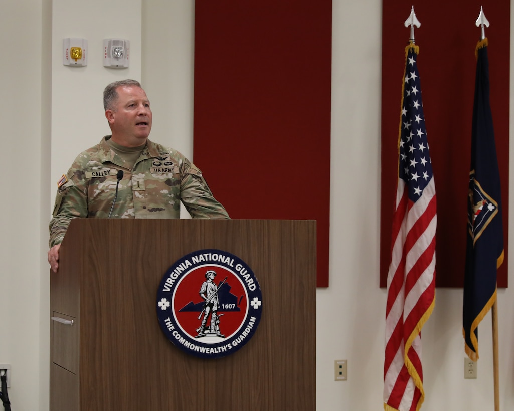 Harris succeeds Calley as VaARNG Senior Warrant Officer