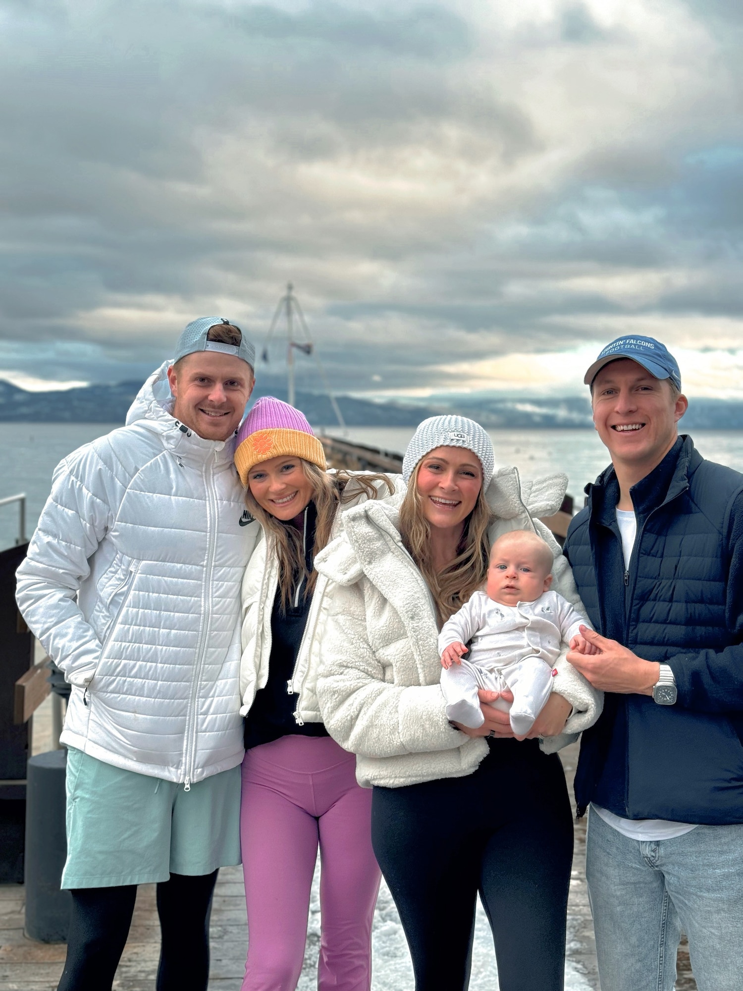 Family poses for a photo