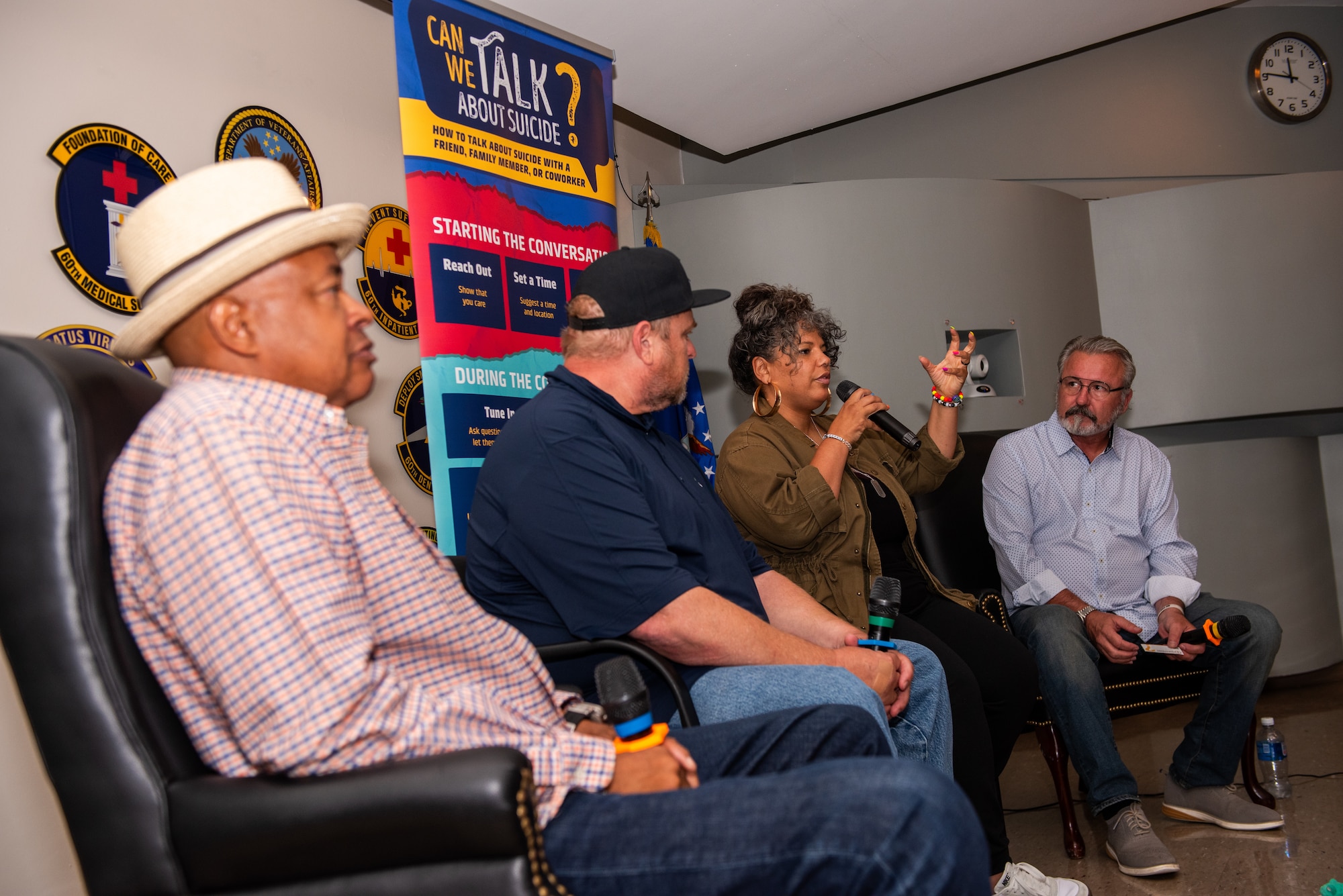 Comedians host a panel discussion
