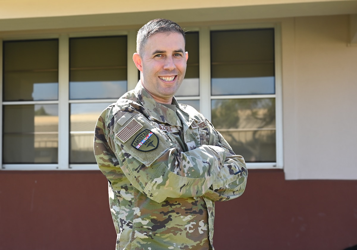 U.S. Air Force Tech. Sgt. Saul Vazquez, 624th Regional Support Group public health specialist, served as an official translator during AMISTAD 2025 in Iquitos, Peru, June 2-13, 2025.