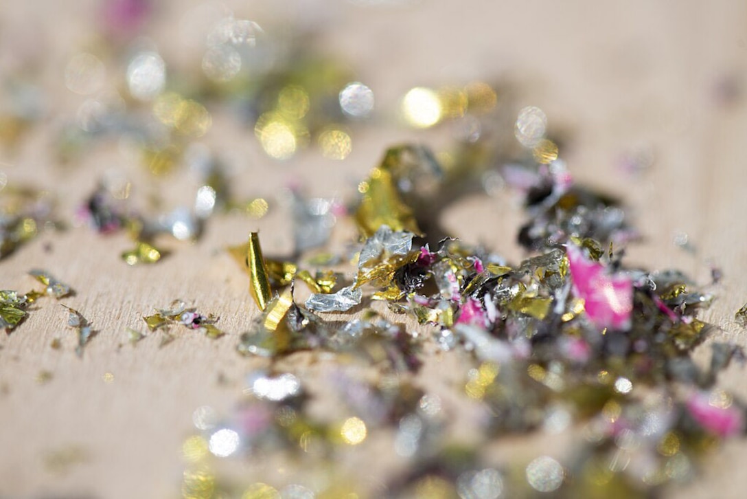 Image of a pile of microplastic chips.