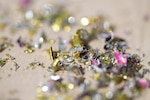 Image of a pile of microplastic chips.