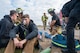 First responders provide medical care to simulated causalities during a Warbird Week exercise at Minot Air Force Base, North Dakota, Sept. 6, 2025. Warbird Week is a series of training events designed to ensure Airmen can effectively respond to real-world emergencies.