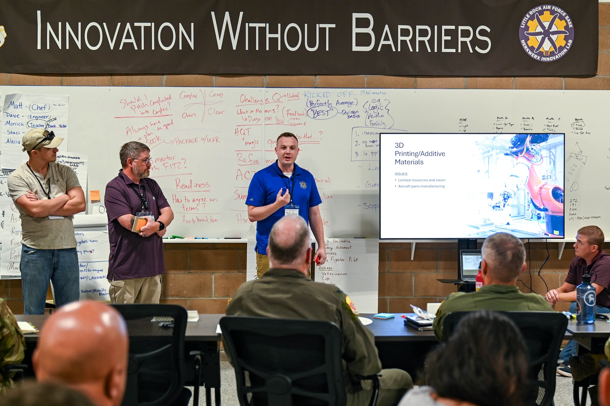 Airman gives presentation of Airmen.