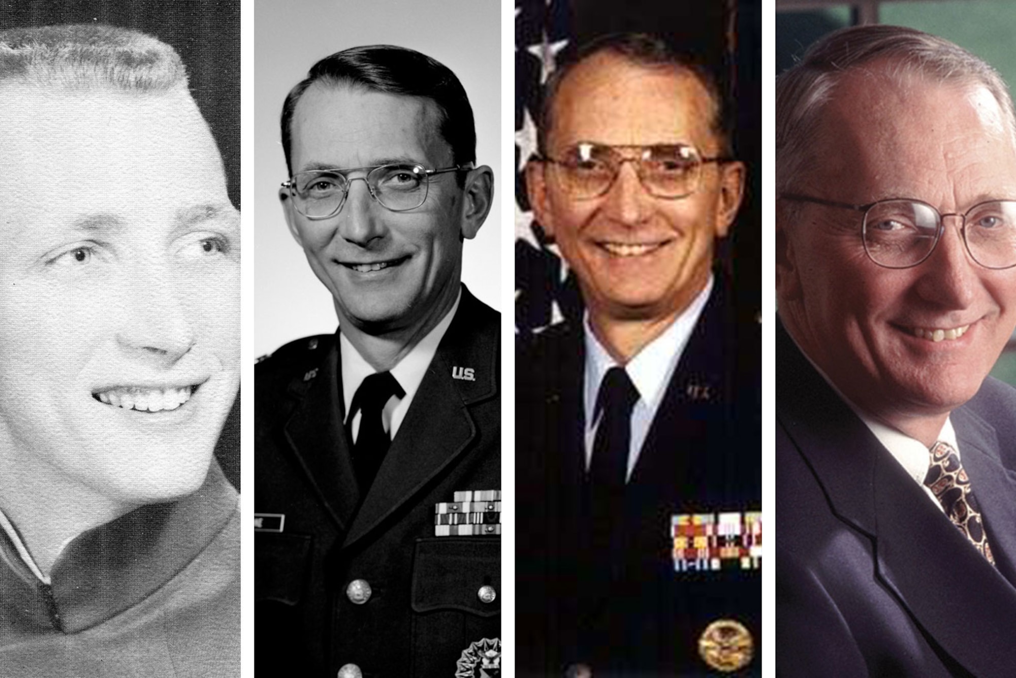Collage of photos of Lt. Gen. Rokke