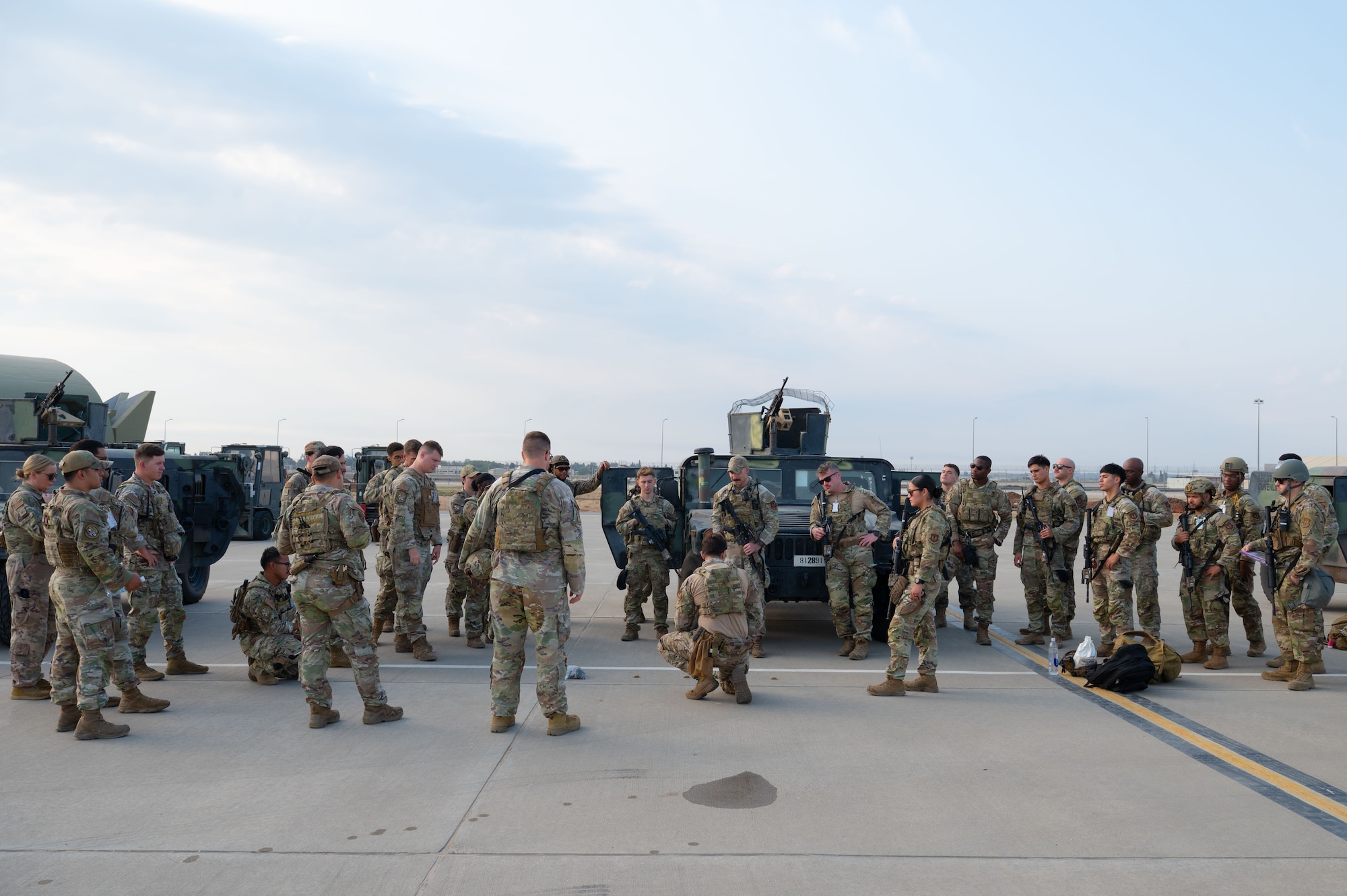 Airmen participate in exercise.