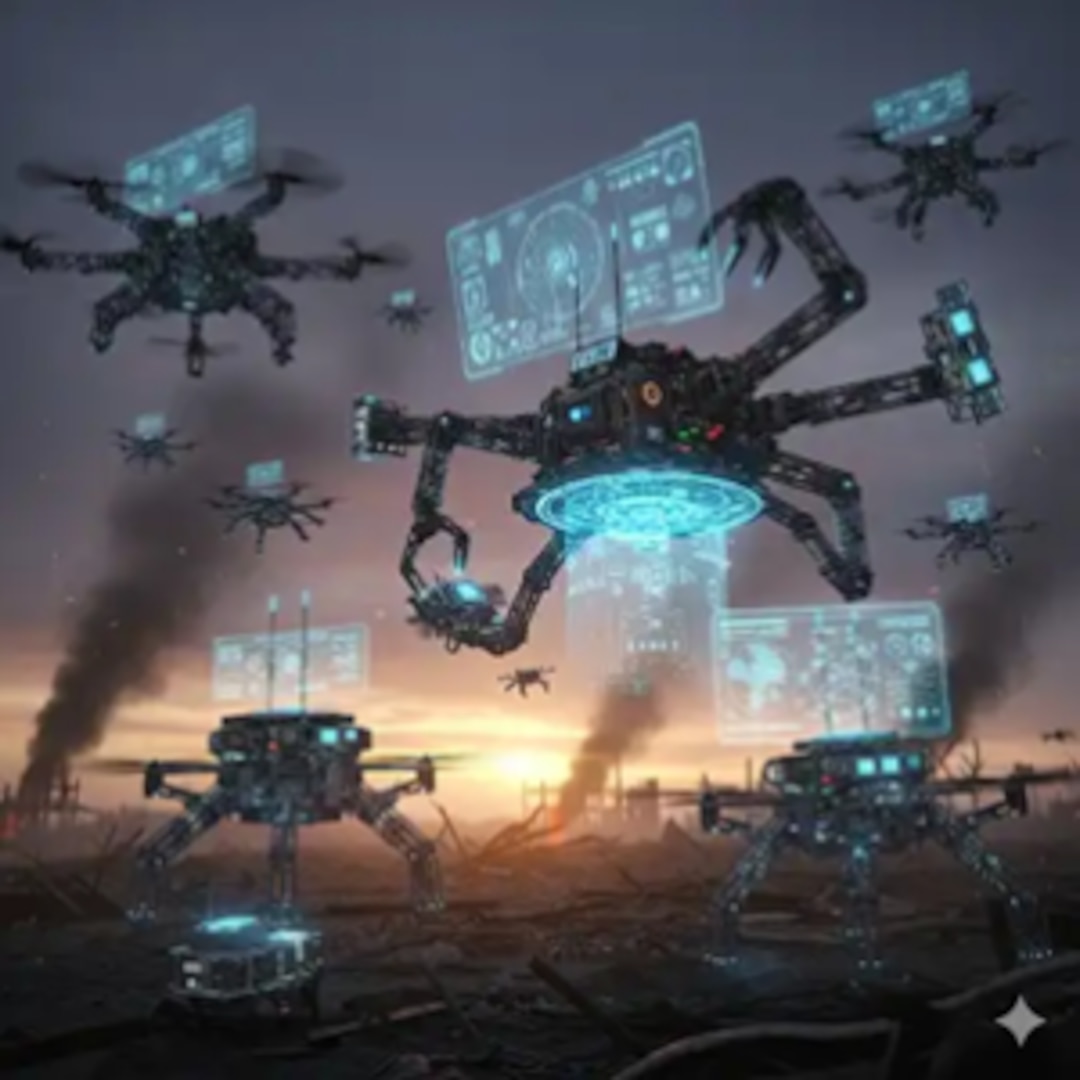 Image of drones depicting