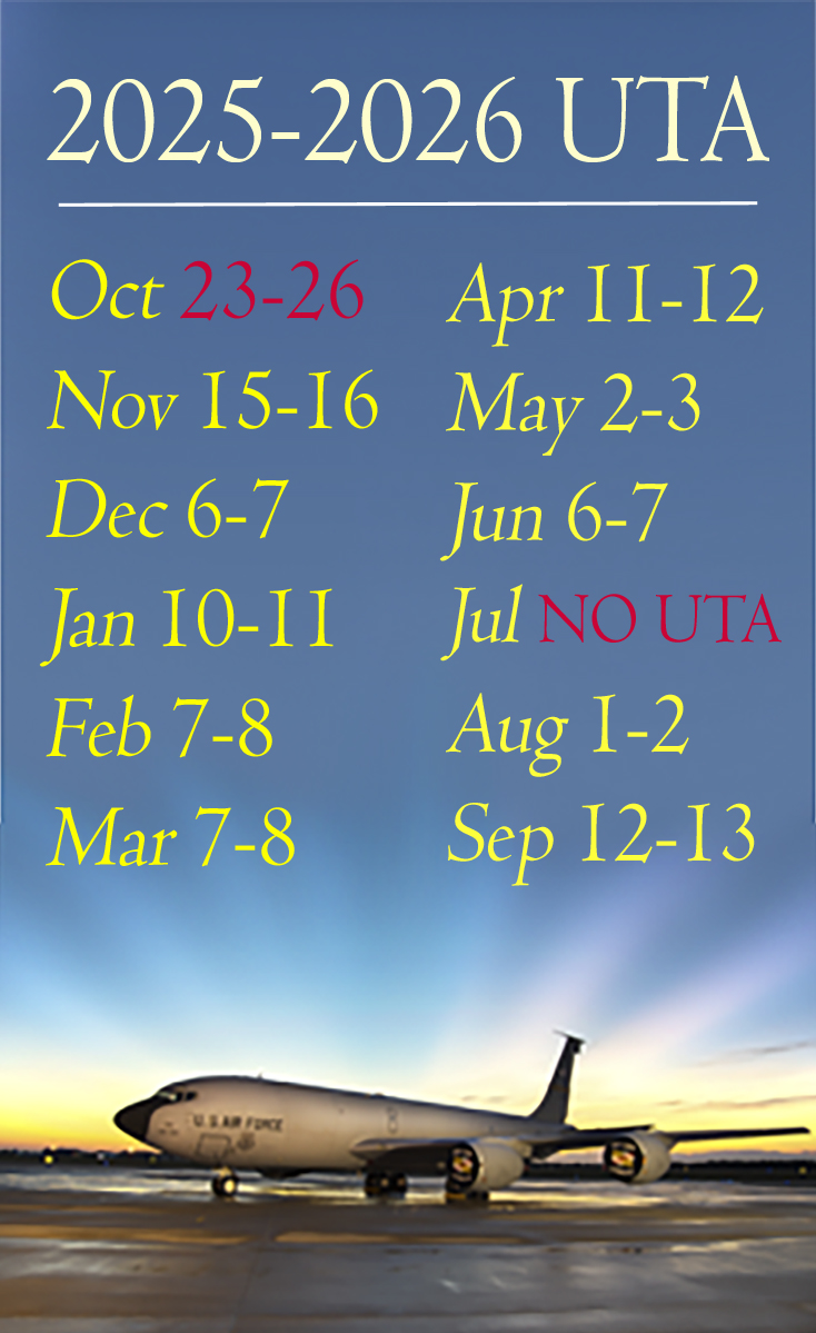 Unit Training Assembly schedule for fiscal year 26.
