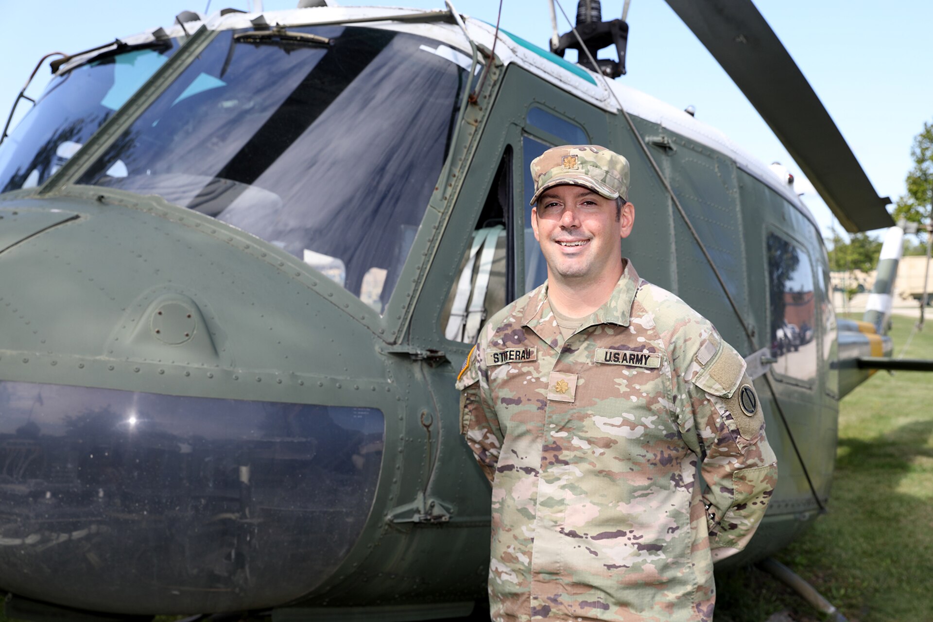 Maj. Jason Stoterau, G3 Operations Officer, 85th U.S. Army Reserve Support Command, pauses for a photo during the 85th USARSC’s weekend battle assembly, September 6, 2025.