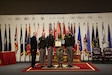 U.S. Army SSG Jazlyn Bailey poses with Transportation Corps senior leaders following the Transportation of the Year awards ceremony in May 2025. Bailey was selected at the 2024 Transportation Non-Commissioned Officer of the Year for the U.S. Army Reserve. (Courtesy Photo)