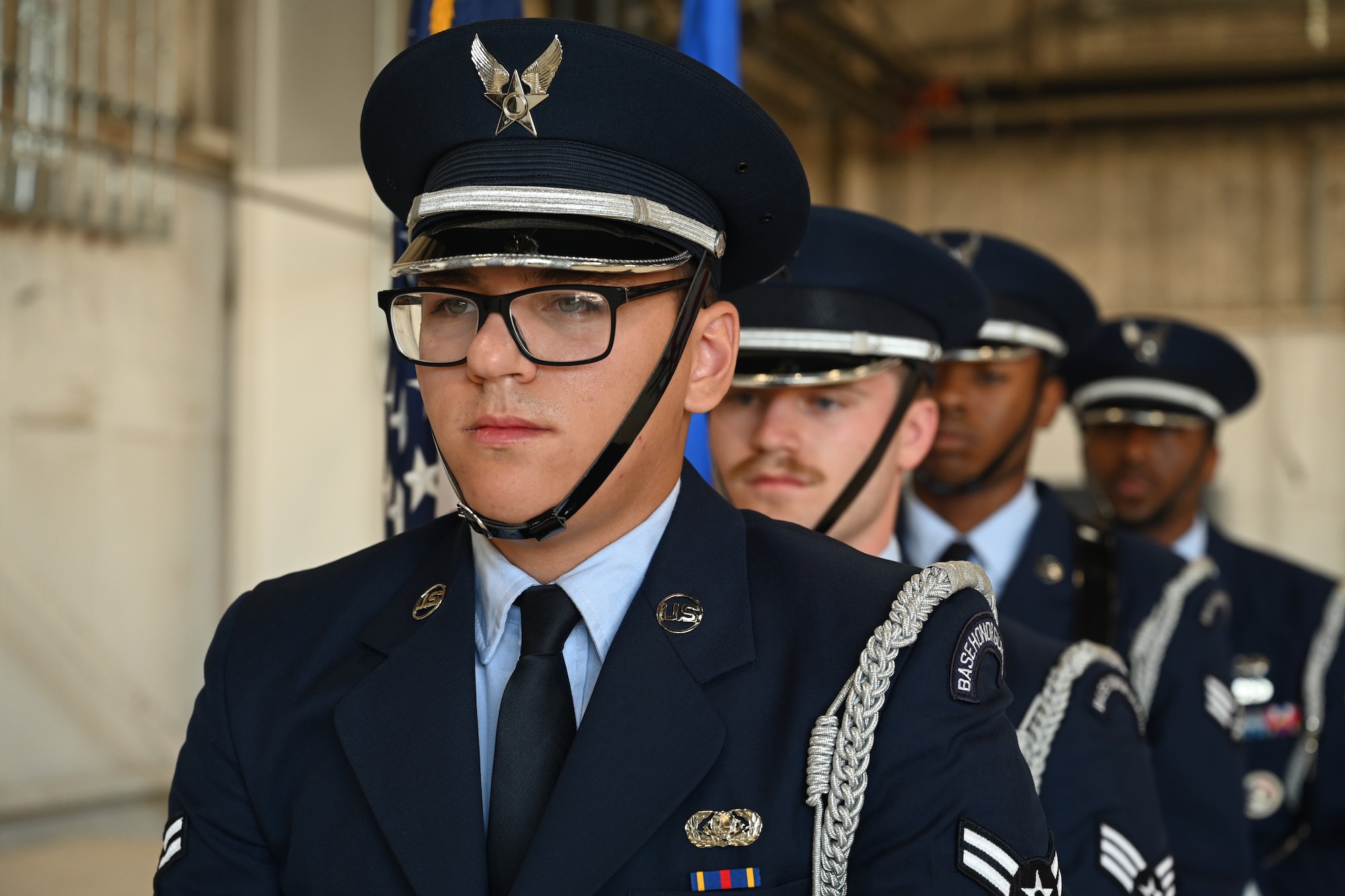 U.S. Air Force Maj. Kalaeone Needham, 926th Force Support Squadron commander, takes command of the 926th FSS at an assumption of command ceremony at Nellis Air Force Base, Nevada, Sept. 6, 2025.