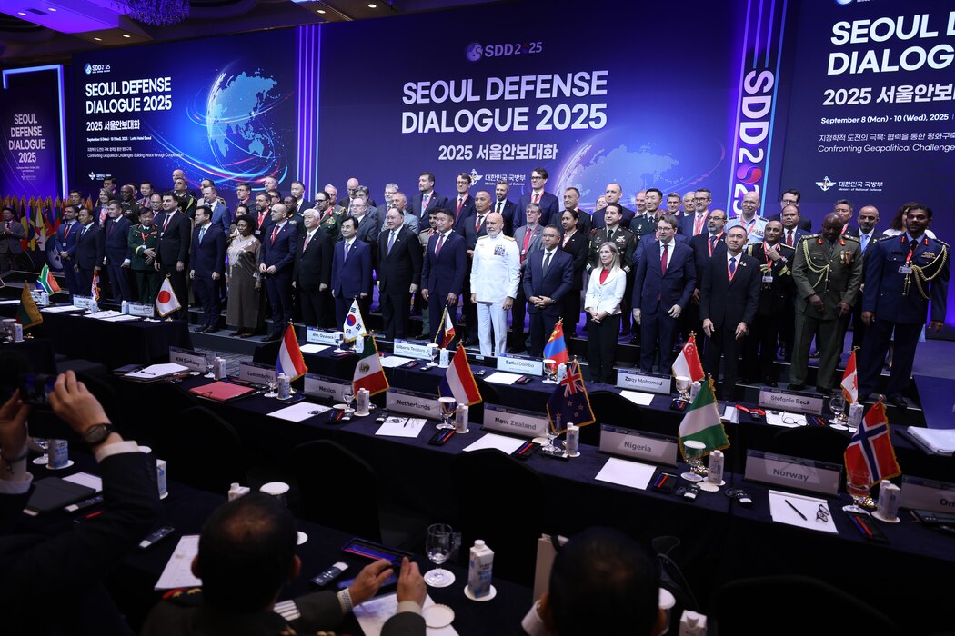 United Nations representatives assemble for the Seoul Defense Dialogue 2025 conference in Seoul, Korea, September 9, 2025.