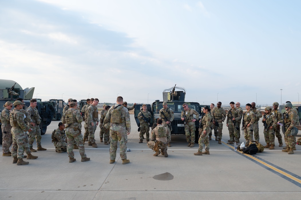 Airmen participate in exercise.
