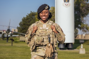 A portrait of an Airman.